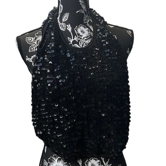 𝅺Nicole Lee collection Black sequin shoulder bag - Picture 1 of 3